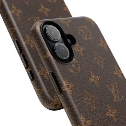 LV Designer Phone Case - Luxury Monogram Pattern