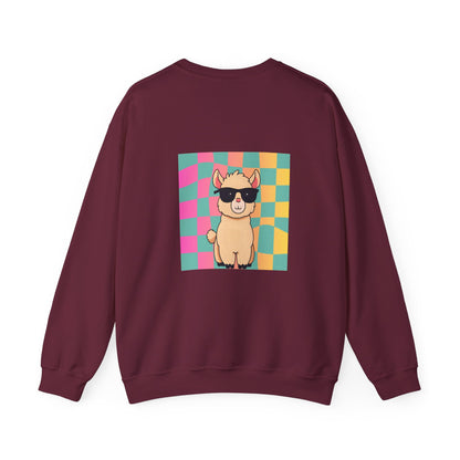 Fun Llama Unisex Graphic Crewneck Sweatshirt