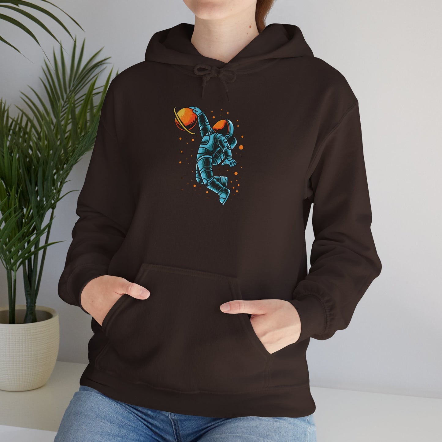 Astronaut-Inspired Unisex Heavy Blend Hoodie - Space Adventure Design