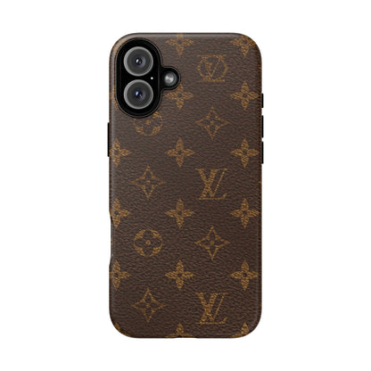 LV Designer Phone Case - Luxury Monogram Pattern