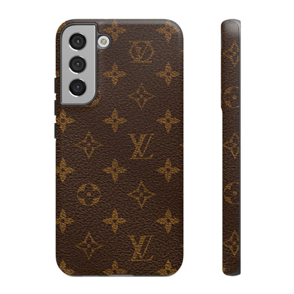 LV Designer Phone Case - Luxury Monogram Pattern
