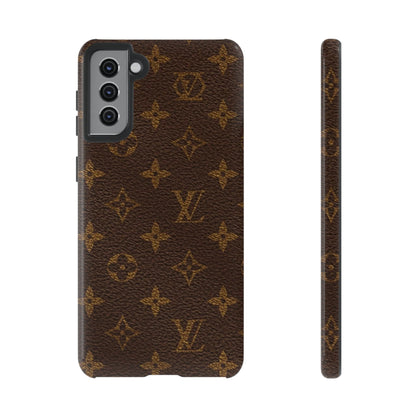 LV Designer Phone Case - Luxury Monogram Pattern