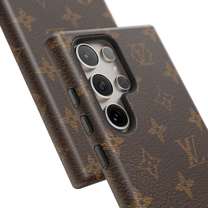 LV Designer Phone Case - Luxury Monogram Pattern