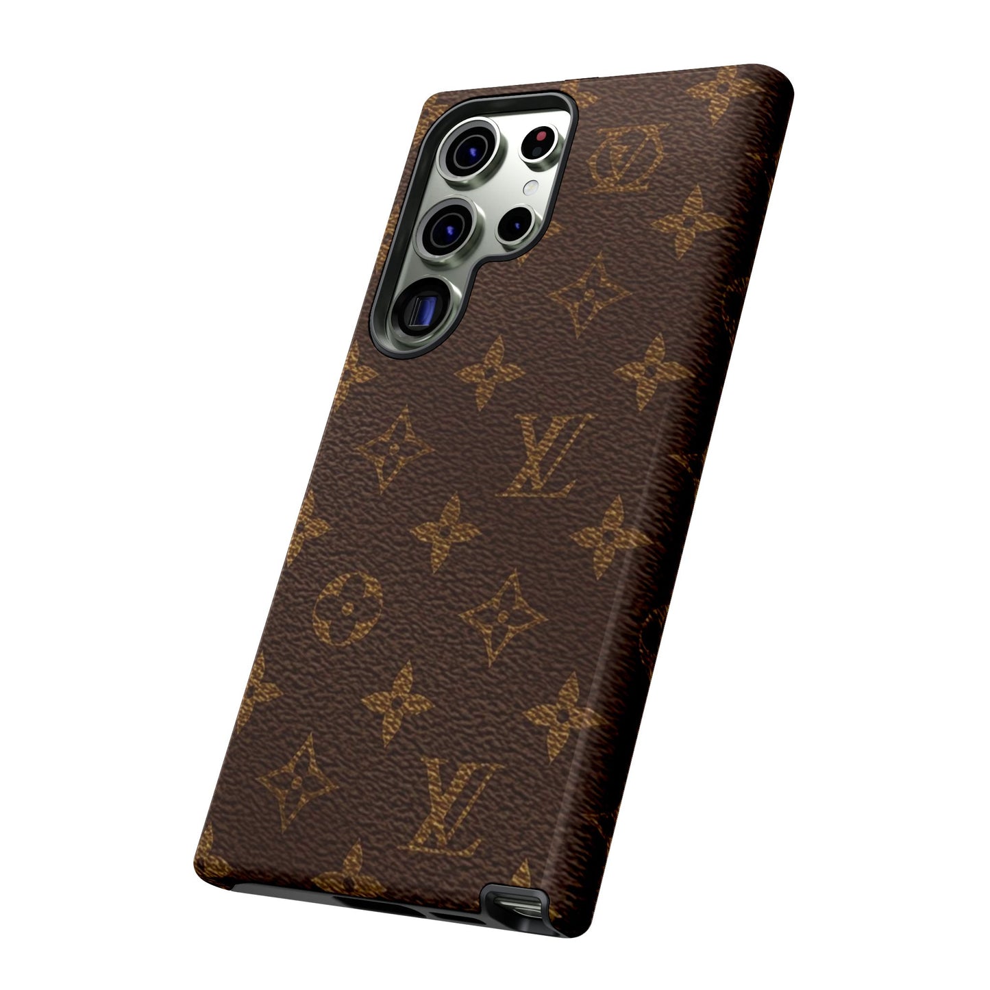 LV Designer Phone Case - Luxury Monogram Pattern