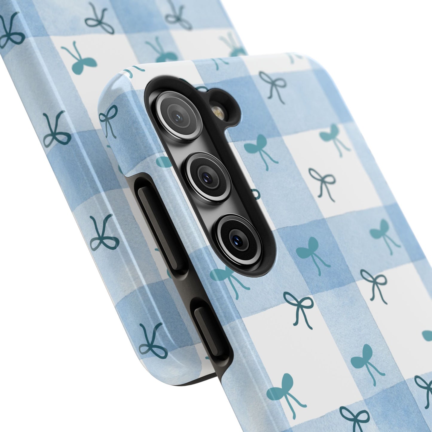 Chic Blue Bow Phone Case