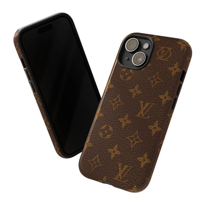 LV Designer Phone Case - Luxury Monogram Pattern