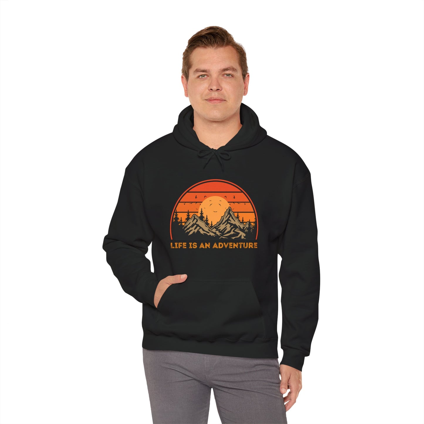 Adventure-Themed Unisex Hoodie - Life is an Adventure