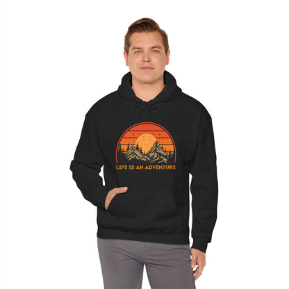 Adventure-Themed Unisex Hoodie - Life is an Adventure