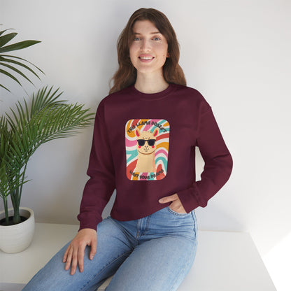 Fun Llama Unisex Graphic Crewneck Sweatshirt