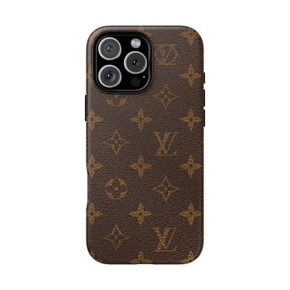 LV Designer Phone Case - Luxury Monogram Pattern