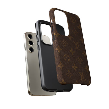 LV Designer Phone Case - Luxury Monogram Pattern