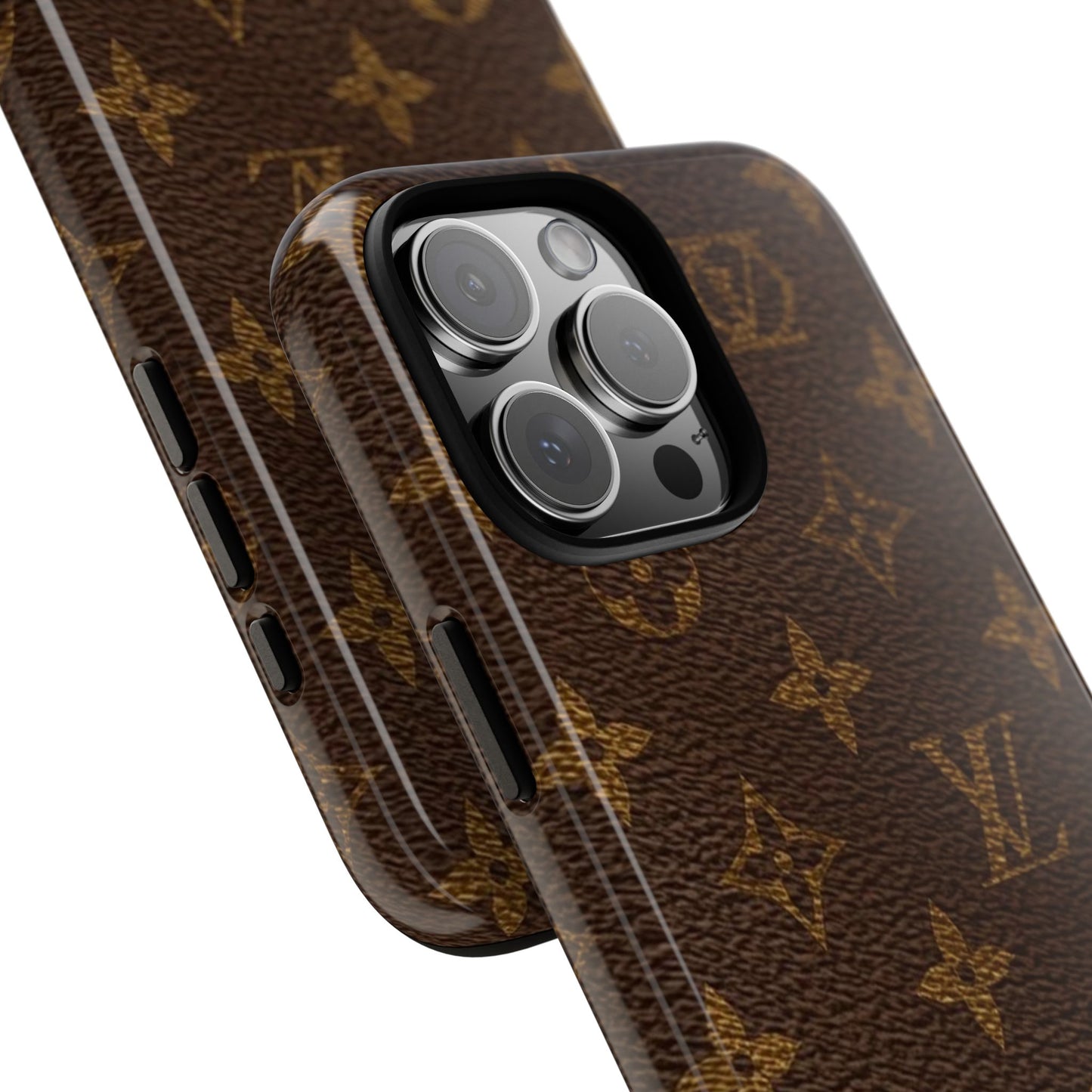 LV Designer Phone Case - Luxury Monogram Pattern