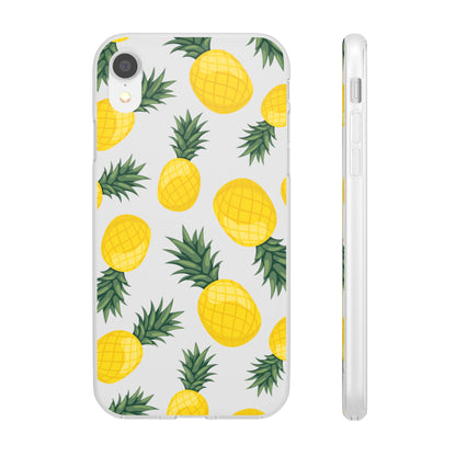 Pineapple Print Flexi Case - Tropical Phone Cover for Summer Vibes
