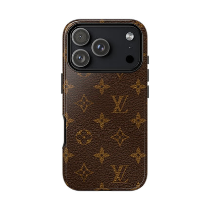 LV Designer Phone Case - Luxury Monogram Pattern