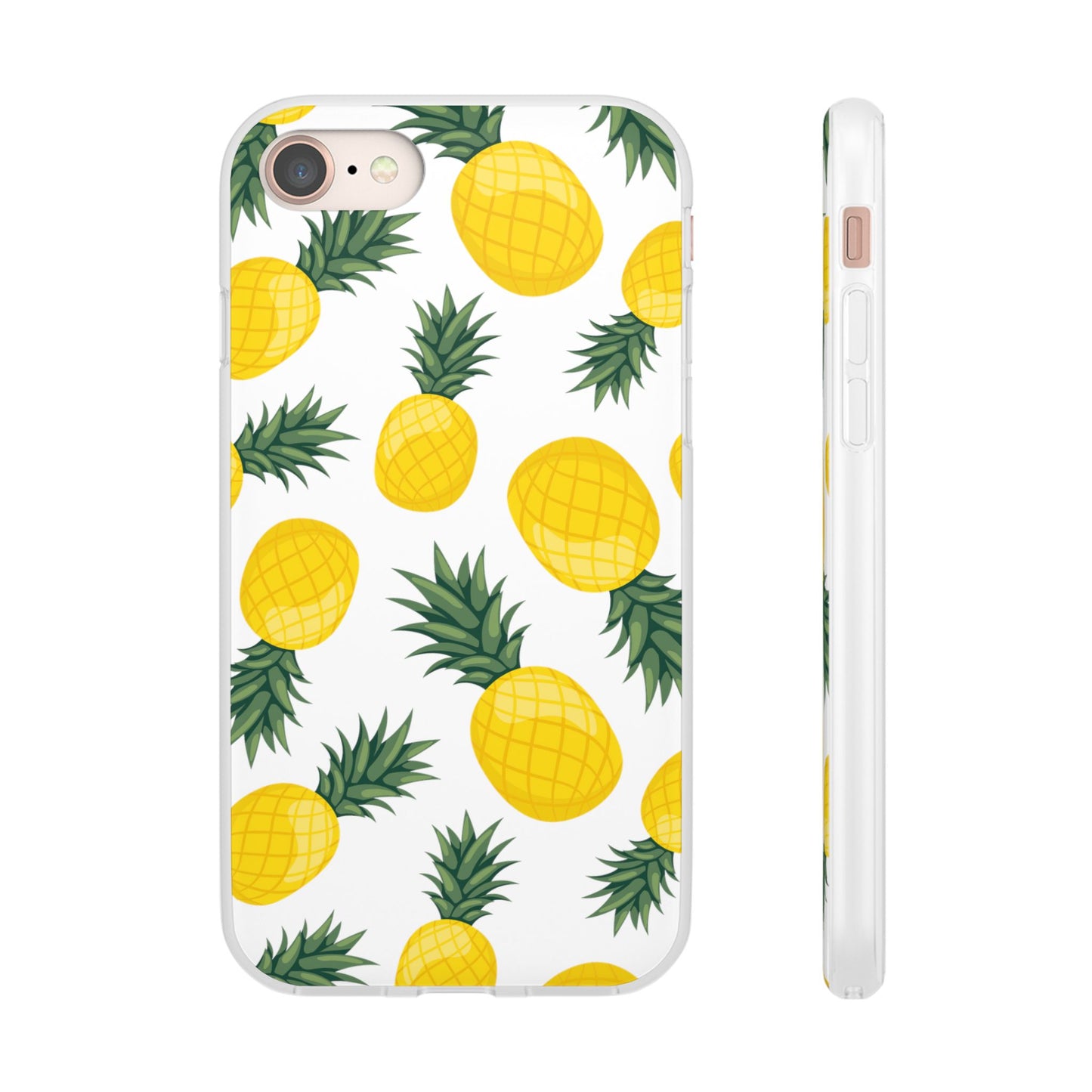 Pineapple Print Flexi Case - Tropical Phone Cover for Summer Vibes