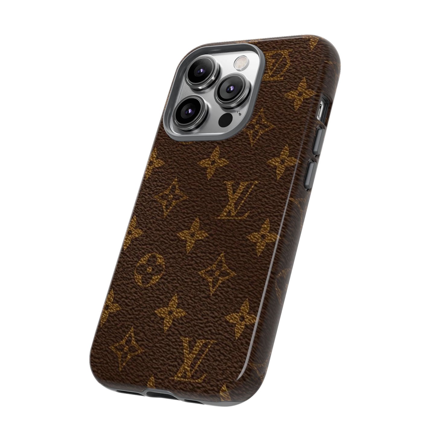LV Designer Phone Case - Luxury Monogram Pattern