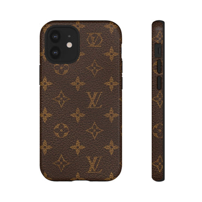 LV Designer Phone Case - Luxury Monogram Pattern