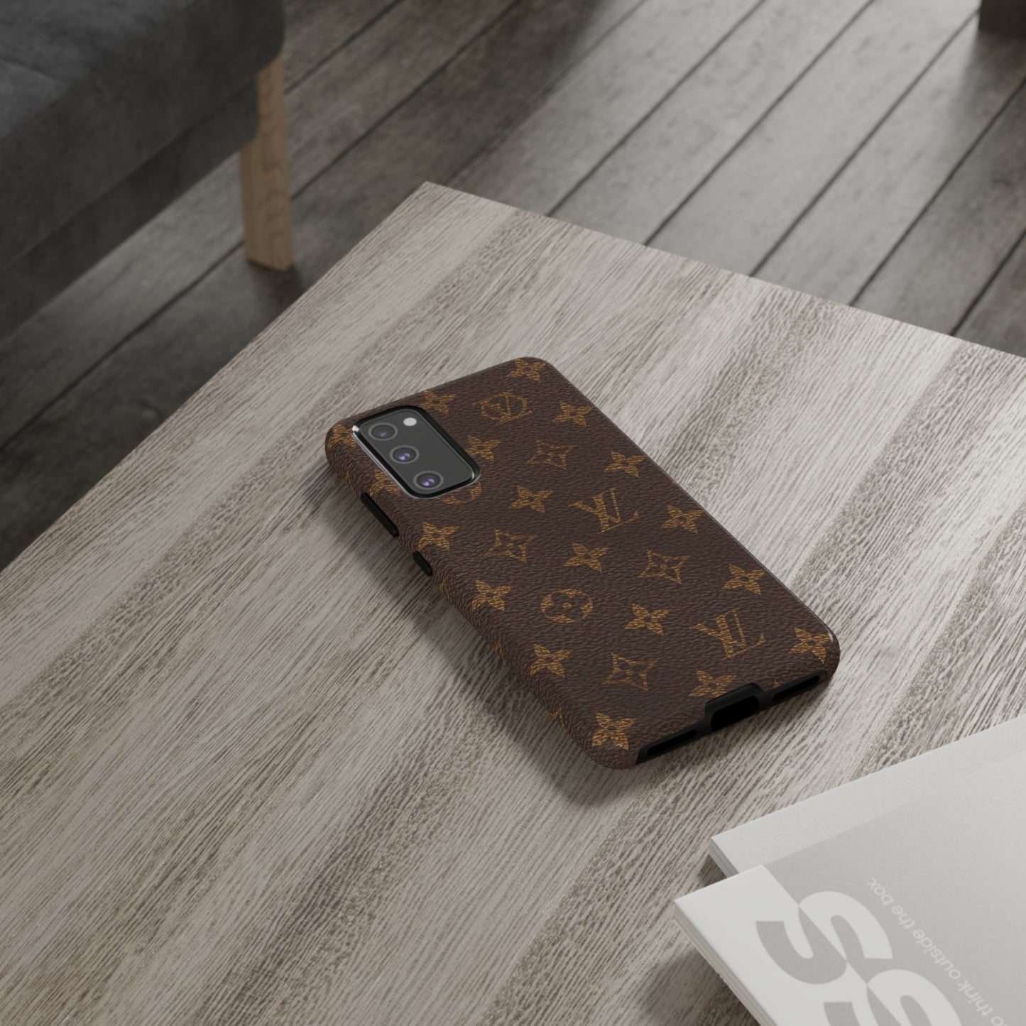 LV Designer Phone Case - Luxury Monogram Pattern