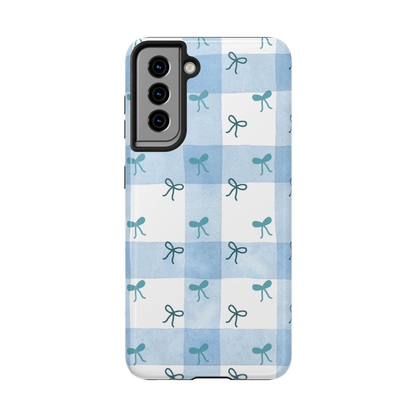 Chic Blue Bow Phone Case