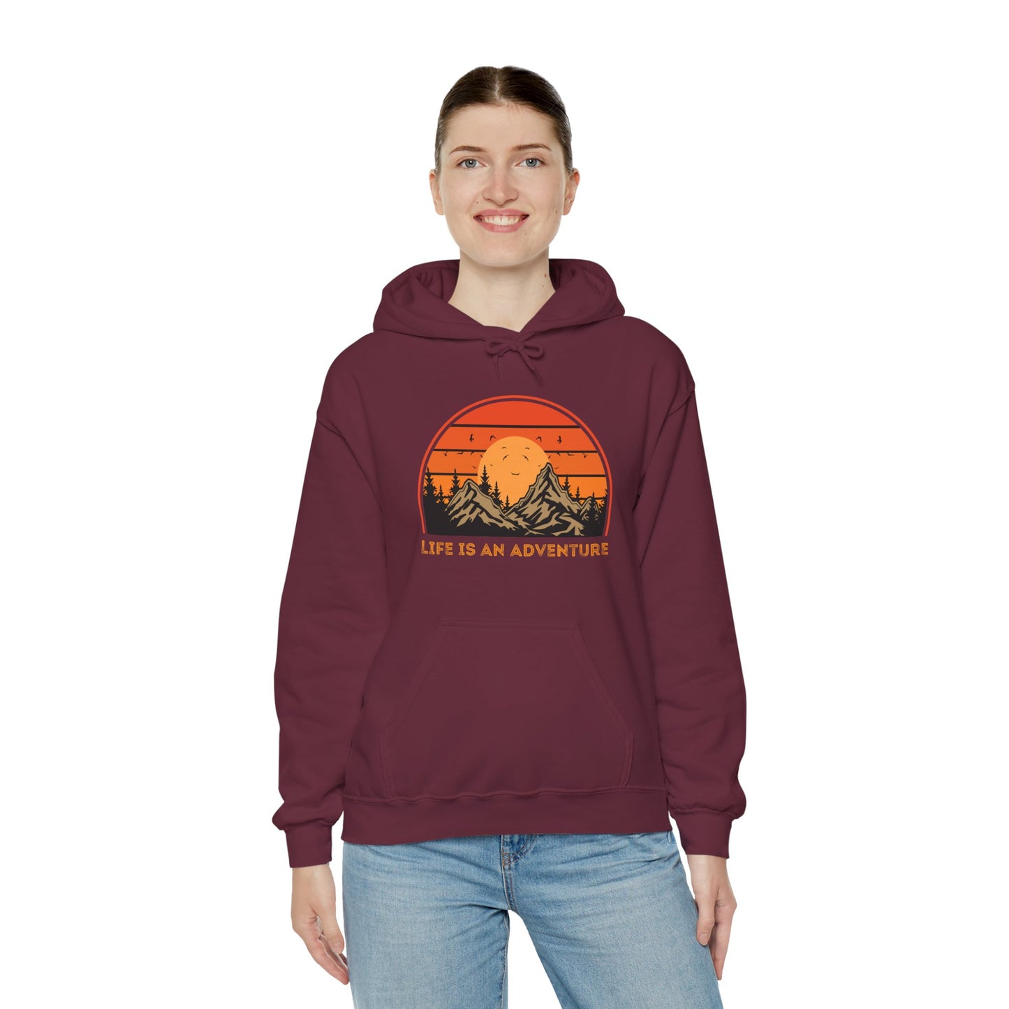 Adventure-Themed Unisex Hoodie - Life is an Adventure