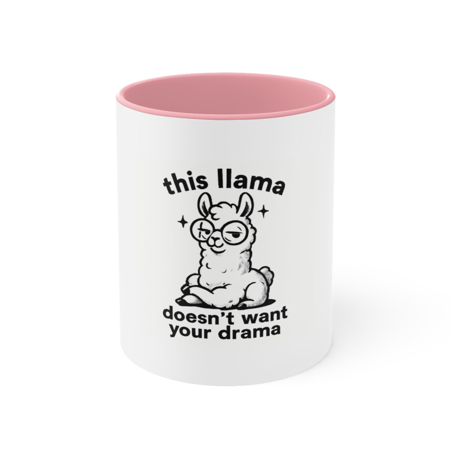 Llama Drama Funny Accent Mug - 11 oz