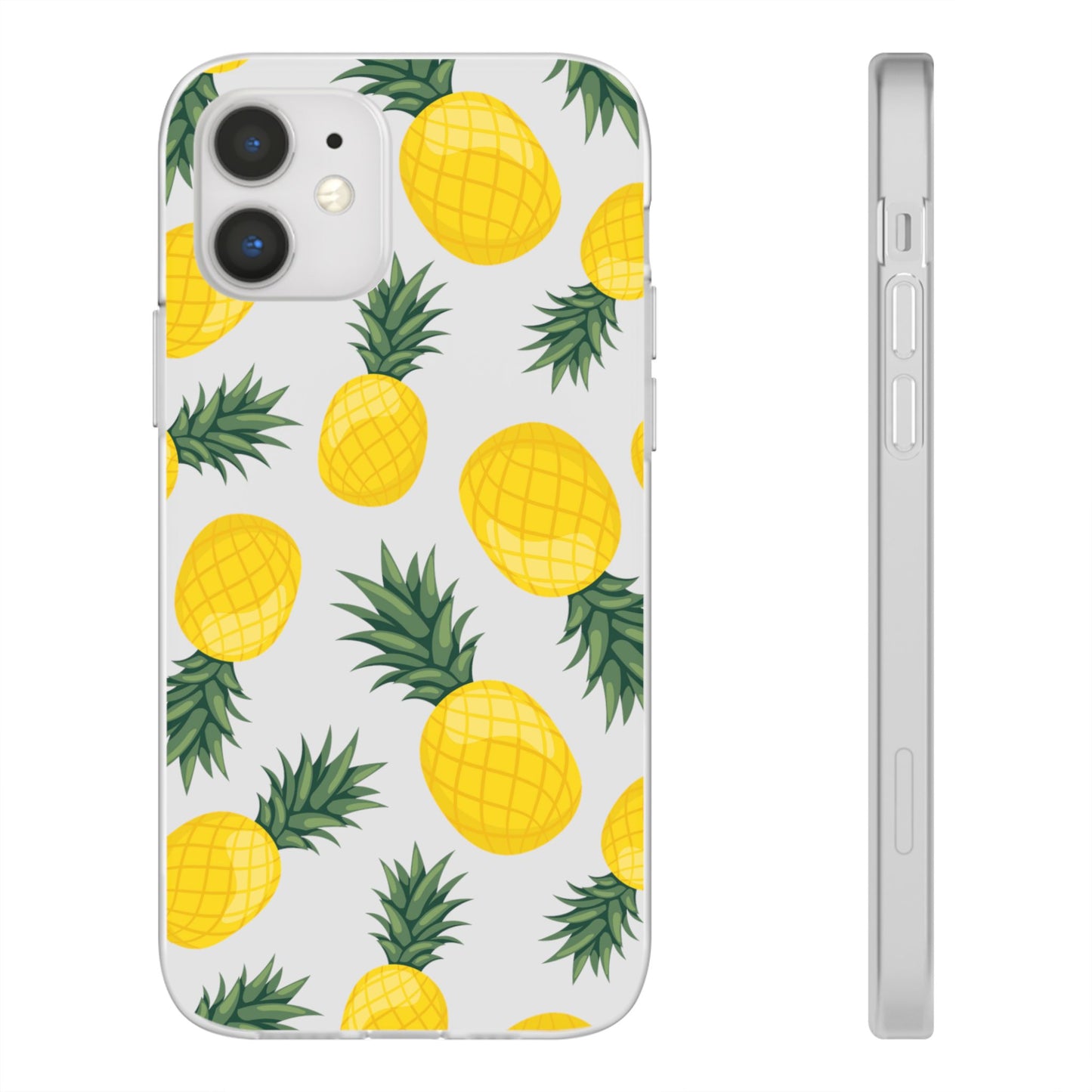 Pineapple Print Flexi Case - Tropical Phone Cover for Summer Vibes