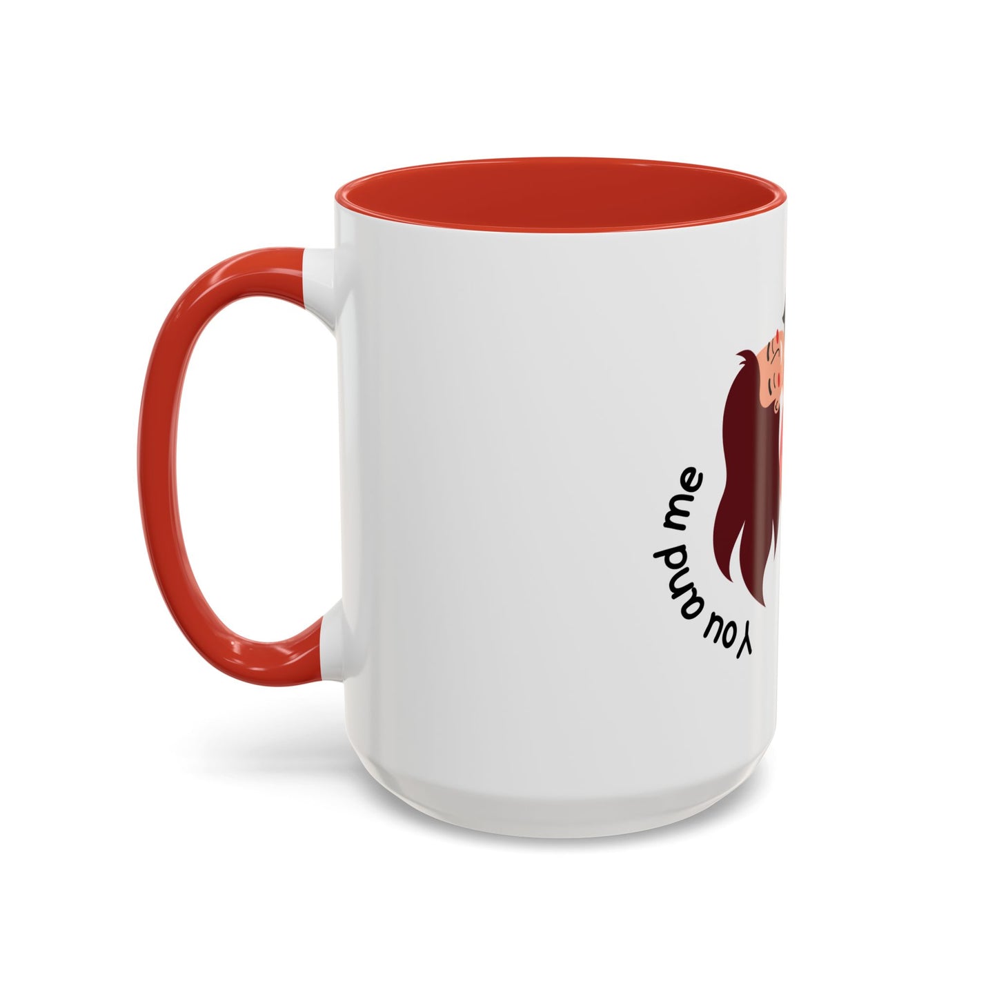 Romantic Accent Coffee Mug – "You and Me Forever"