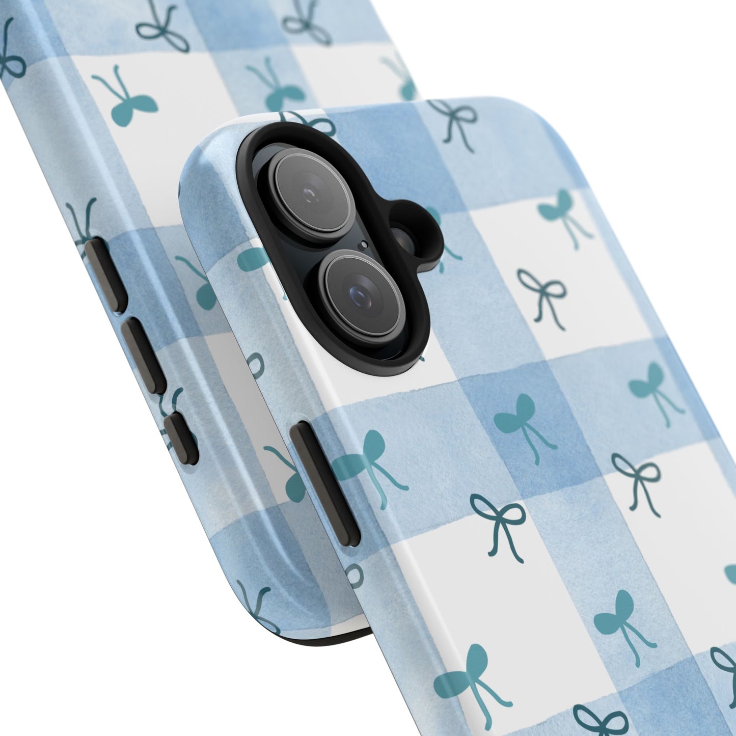 Chic Blue Bow Phone Case