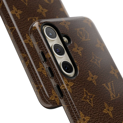 LV Designer Phone Case - Luxury Monogram Pattern