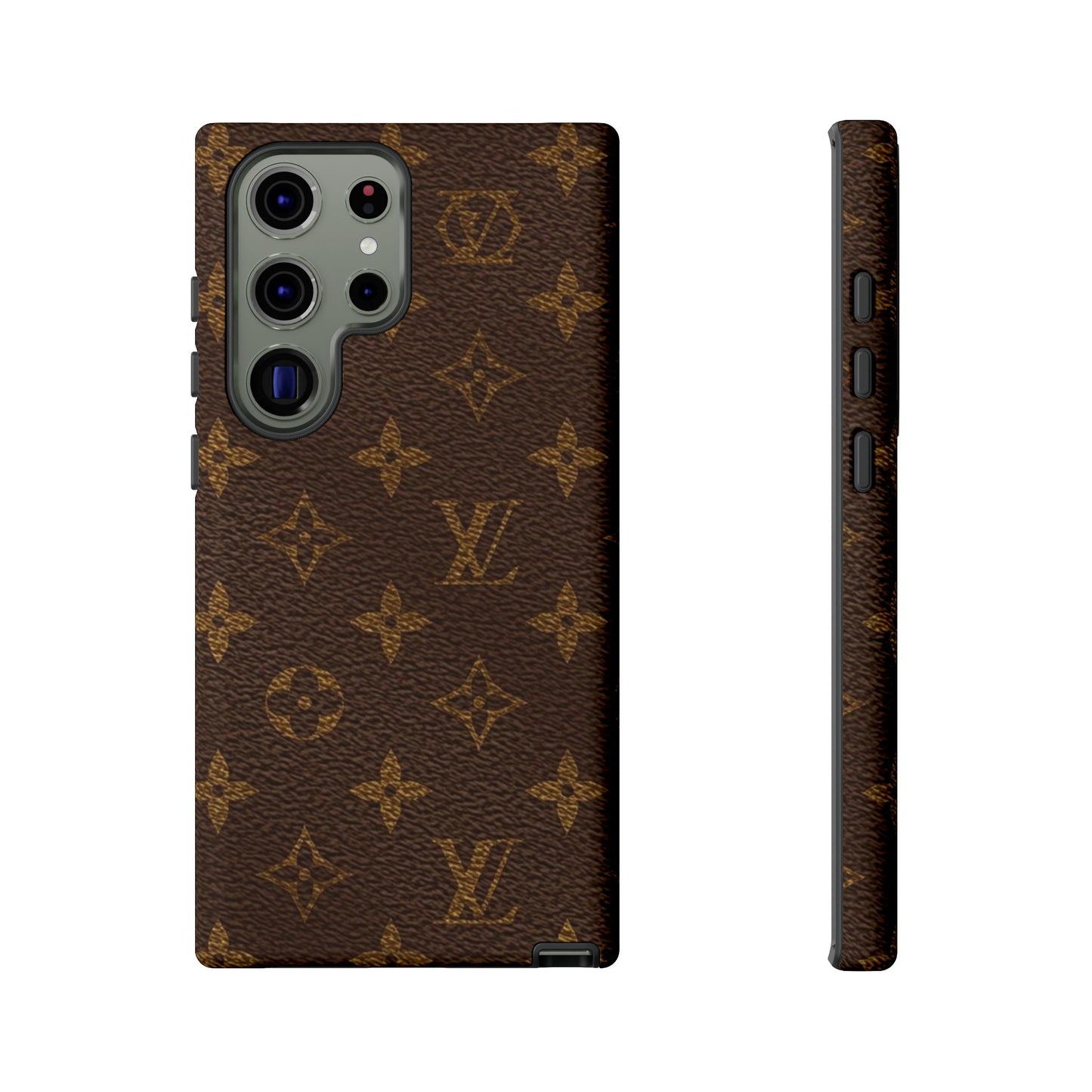 LV Designer Phone Case - Luxury Monogram Pattern