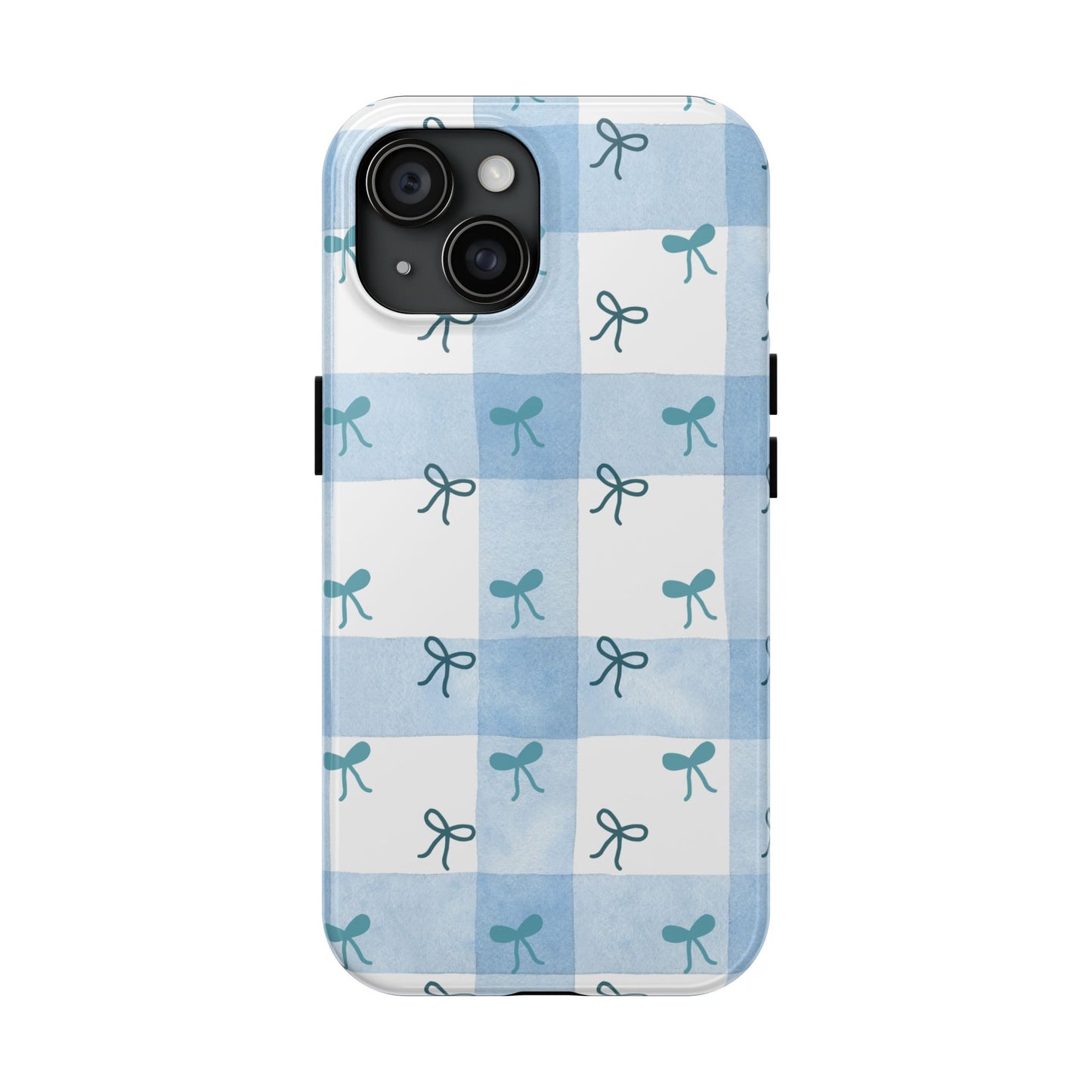 Chic Blue Bow Phone Case