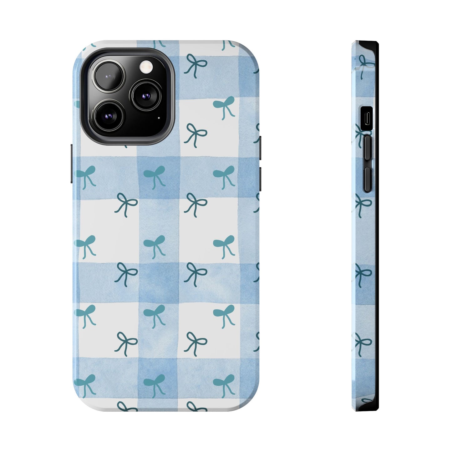 Chic Blue Bow Phone Case