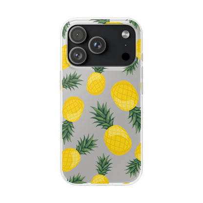 Pineapple Print Flexi Case - Tropical Phone Cover for Summer Vibes