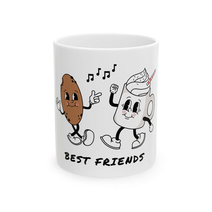 Best Friends Coffee & Donut Ceramic Mug (11oz/15oz)