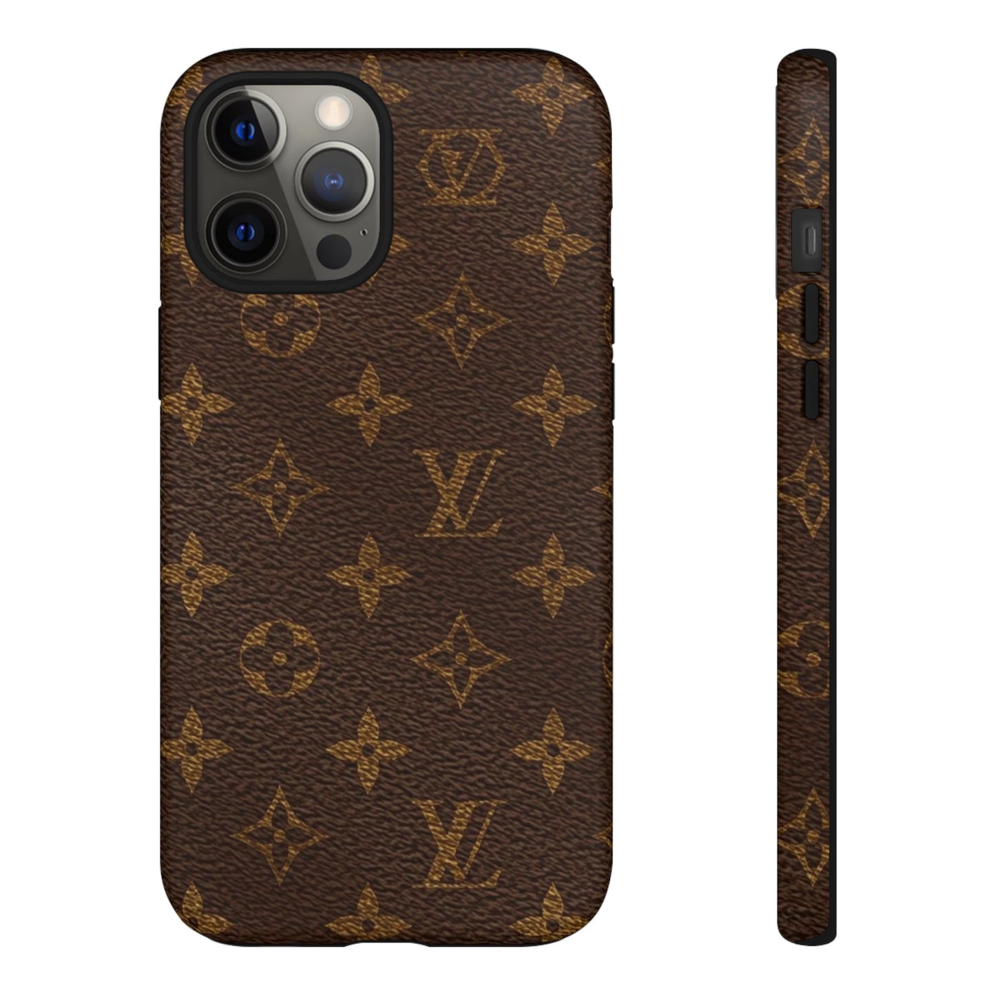 LV Designer Phone Case - Luxury Monogram Pattern