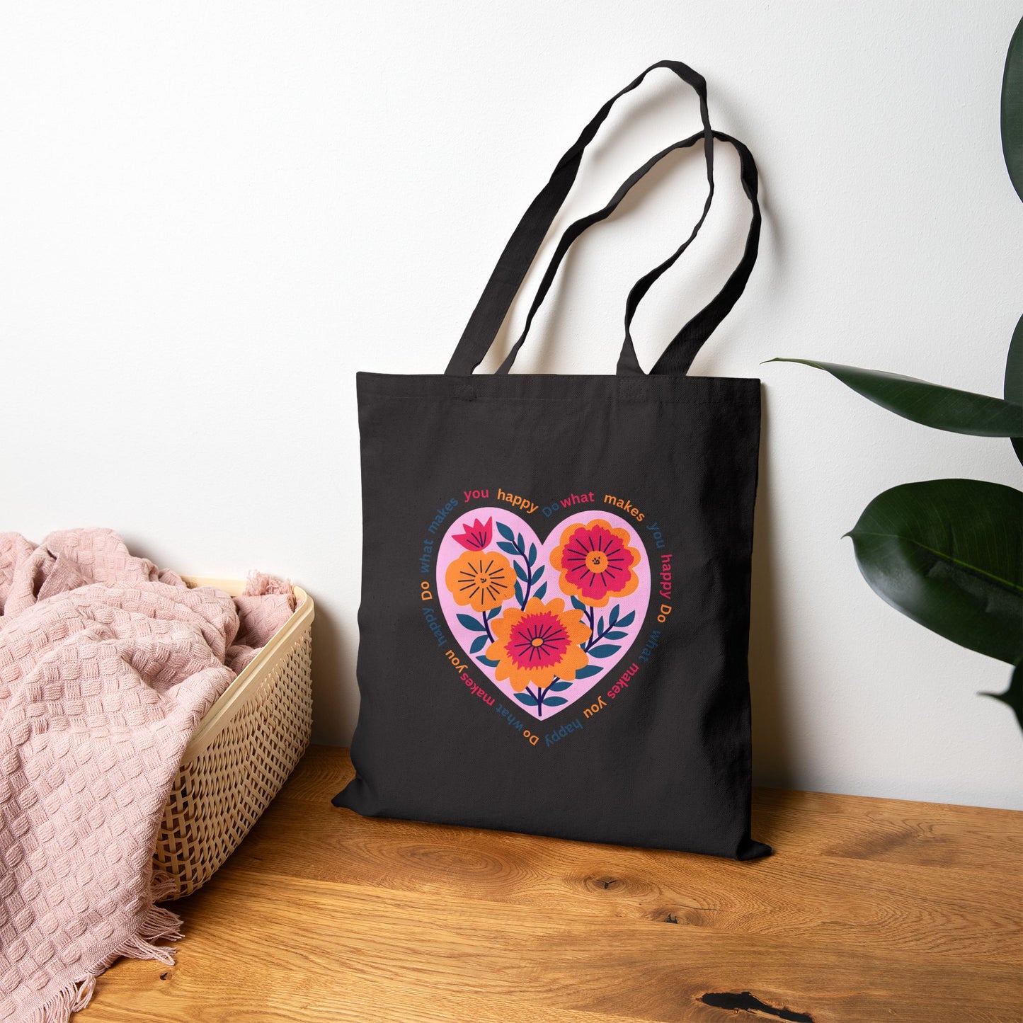 Travel Is My Therapy Canvas Tote — Eco Travel Bag with Beautiful Flowers