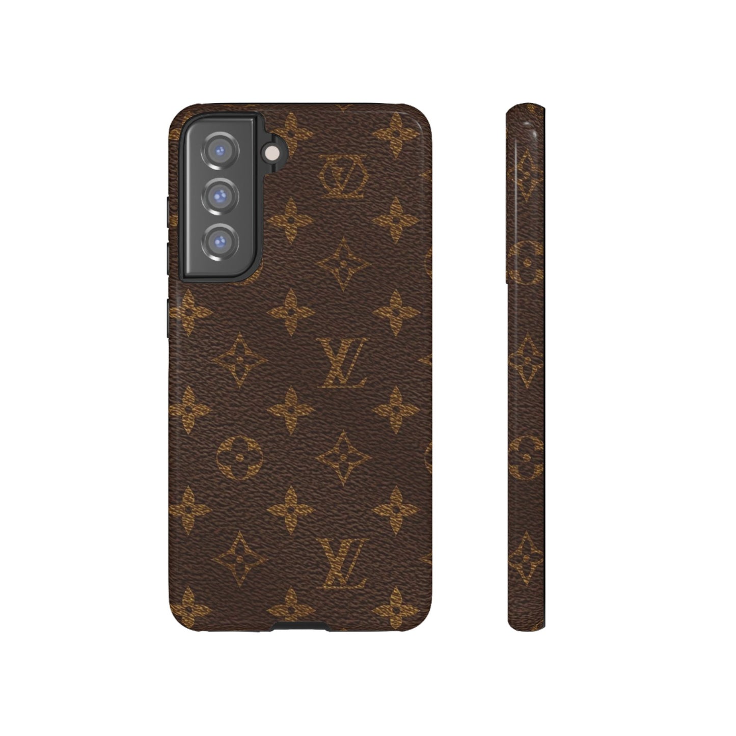 LV Designer Phone Case - Luxury Monogram Pattern