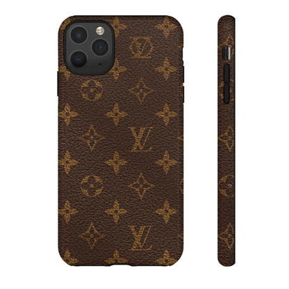 LV Designer Phone Case - Luxury Monogram Pattern